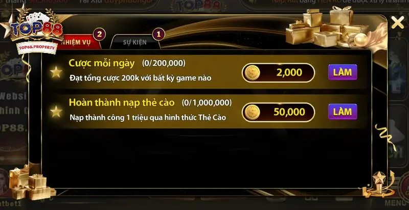 Chương trình khuyến mãi cực hấp dẫn tại Top88