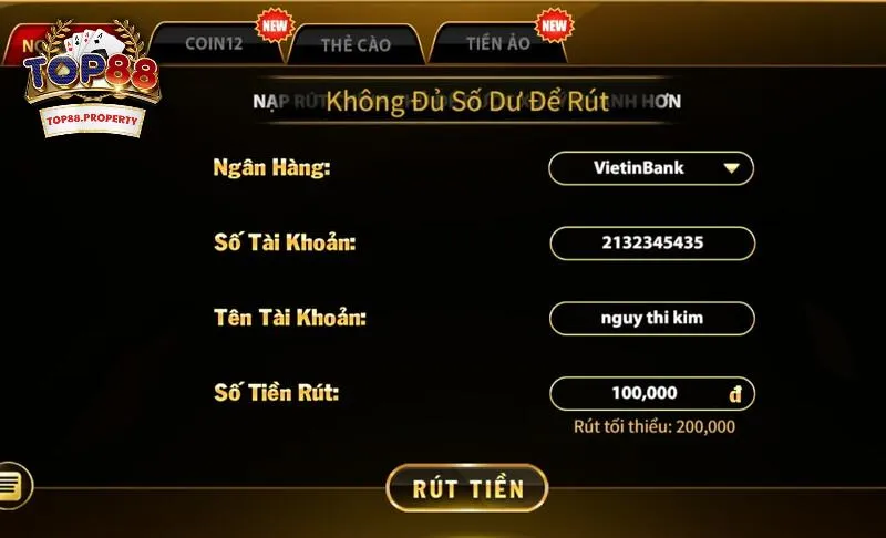 Tại sao bạn Rút tiền Top88 bị lỗi?