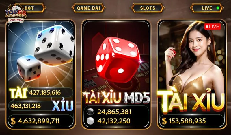 Thử sức các game Tài xỉu Top88 săn thưởng tuyệt vời